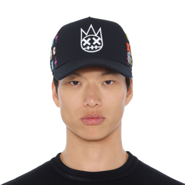 Cult's Cult Logo Pattern Hat in Black / White Pattern - Imagen 4