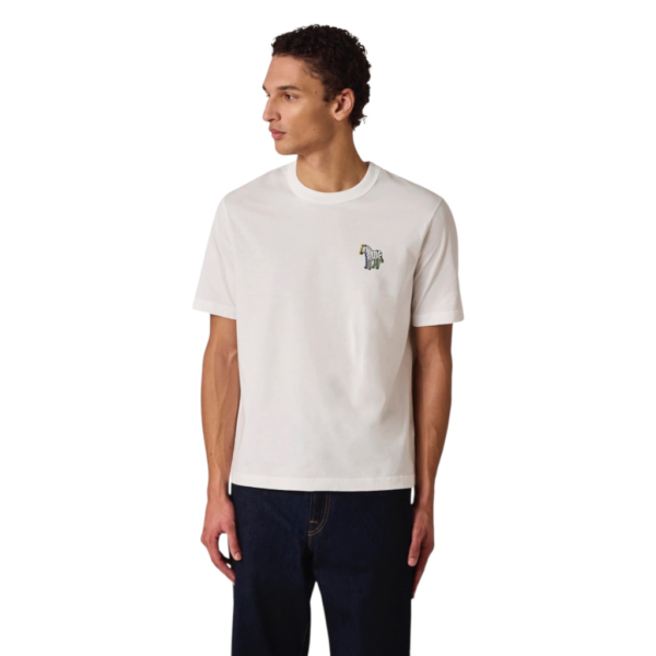 PAUL SMITH ZEBRA PUFF WHITE/BLACK TSHIRT - Imagen 2