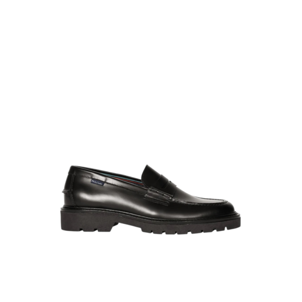PAUL SMITH BLACK LEATHER BOLZANO LOAFERS - Imagen 3