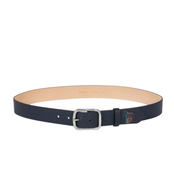 PAUL SMITH OUTLINE BELT ZEBRA NAVY - Imagen 2