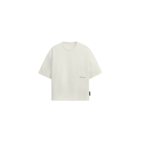 LE MONSIEUR TSHIRT SIGNUTARE  WHITE  / GREEN - Imagen 4