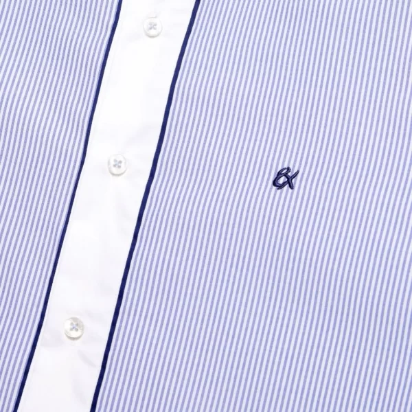 EIGHT X The Executive Stripe Button Up Shirt - Imagen 2