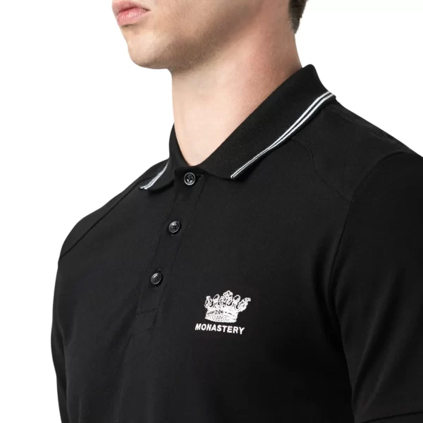 MONASTERY FRANZ POLOS WHITE / BLACK - Imagen 8