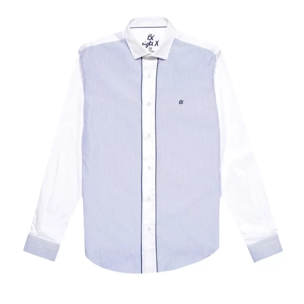 EIGHT X The Executive Stripe Button Up Shirt - Imagen 3