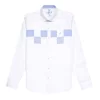 EIGHT X Minos Button Up Shirt - White/Blue - Imagen 2