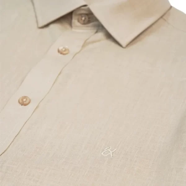 EIGHT X 100% Linen Button Long Sleeve Button Down Shirt - Imagen 8