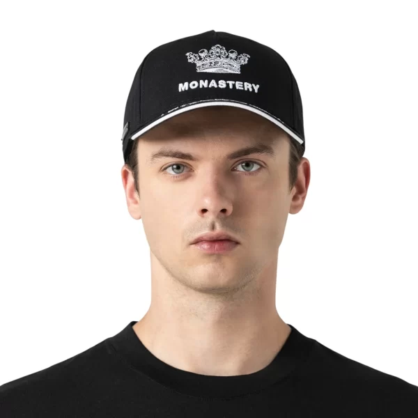 MONASTERTY  LASZLO CAP WHITE / BLACK - Imagen 5