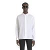 ANTONY MORATO 0 "MERIDA" REGULAR FIT COTTON POPLIN BLEND SHIRT WHITE / BLACK