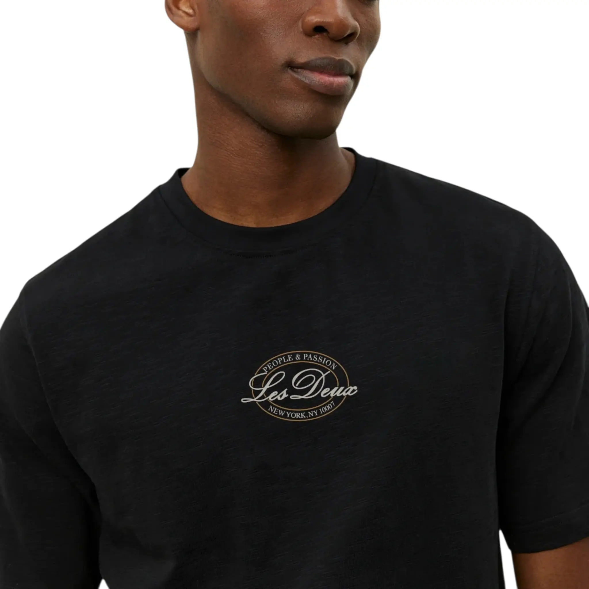 LES DEUX GLEN TSHIRT WHITE BLACK