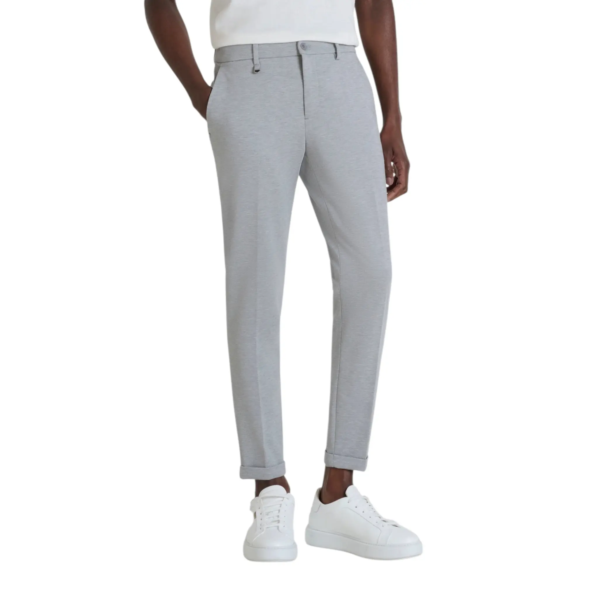 ANTONY MORATO "ASHE" SUPER SKINNY FIT TROUSERS WITH ANKLE CUFFS