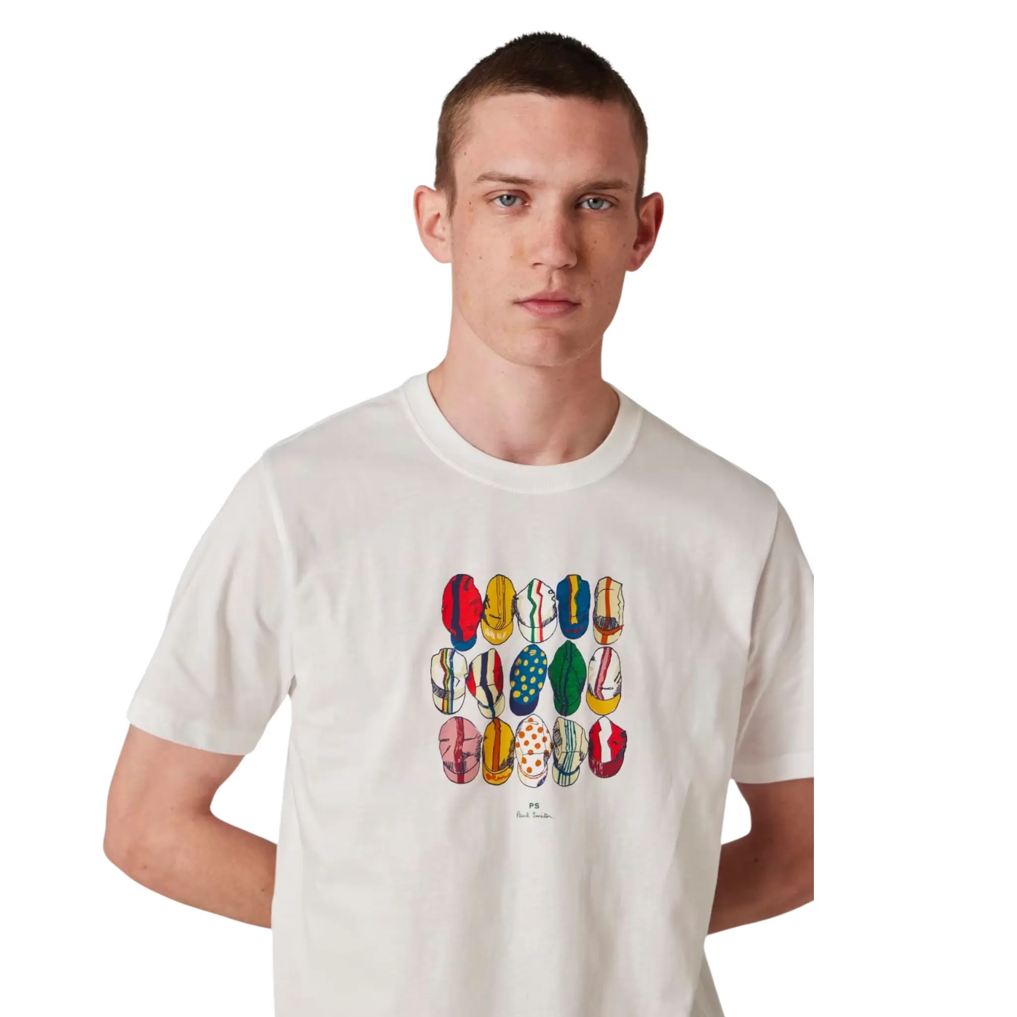 PAUL SMITH WHITE CYCLING TSHIRT