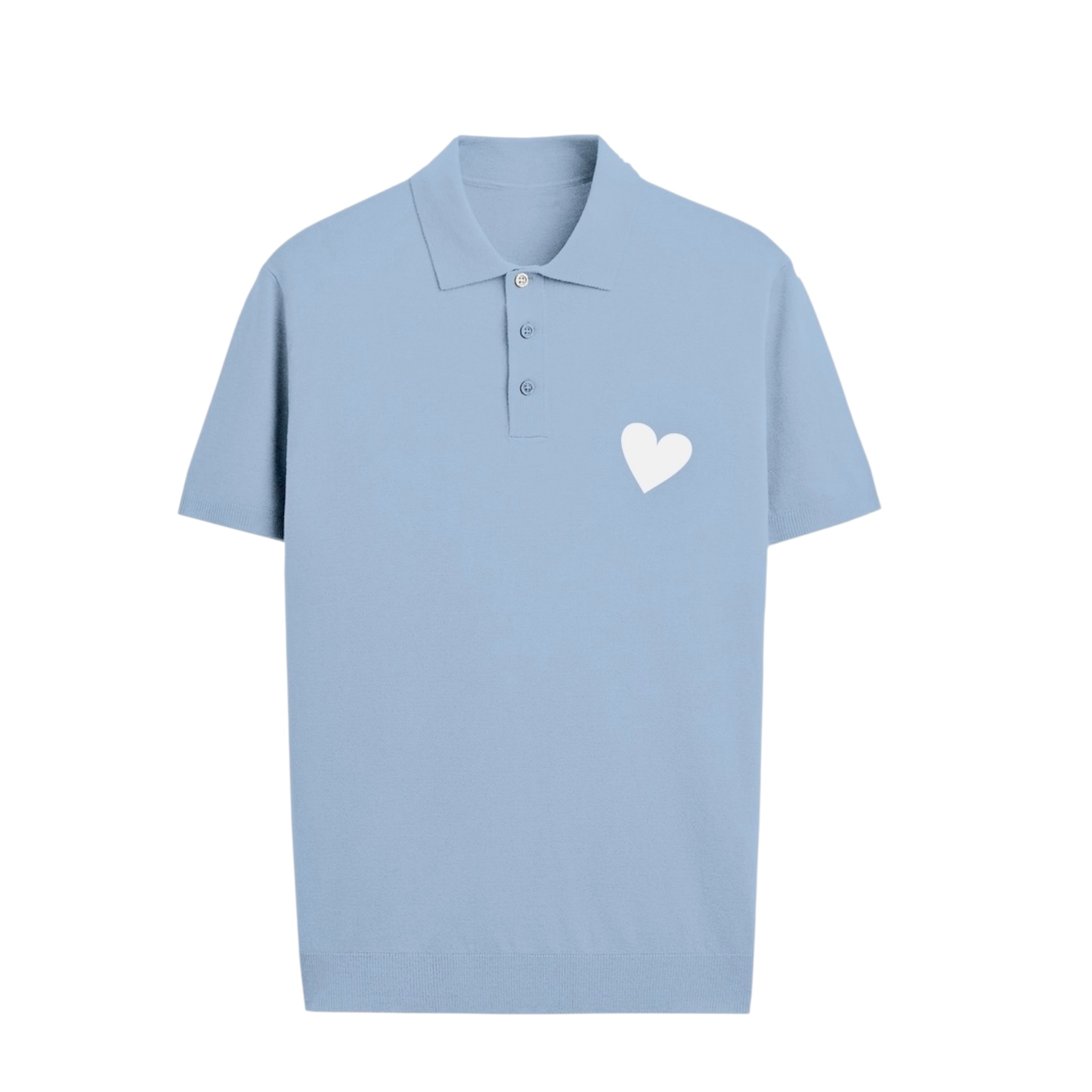 INIMIGO CONTRAST HEART POLO