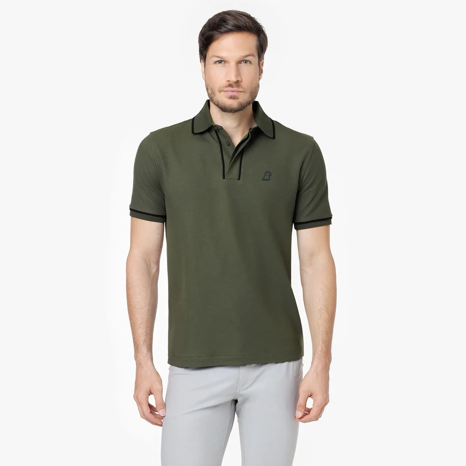 JAMES BARK MEN'S ACCENTS POLO SHIRT