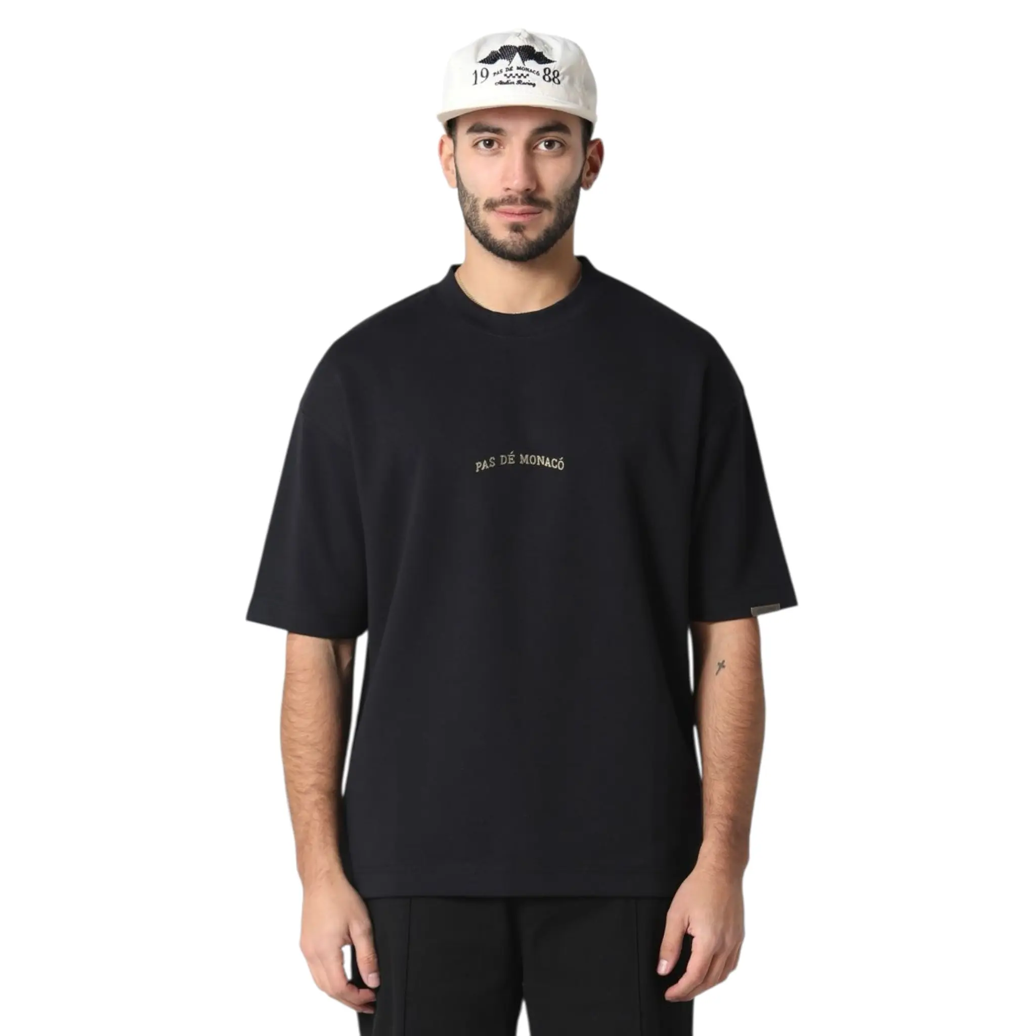 PAS DE MONACO BRODIERE WHITE ,BLACK,GREEN