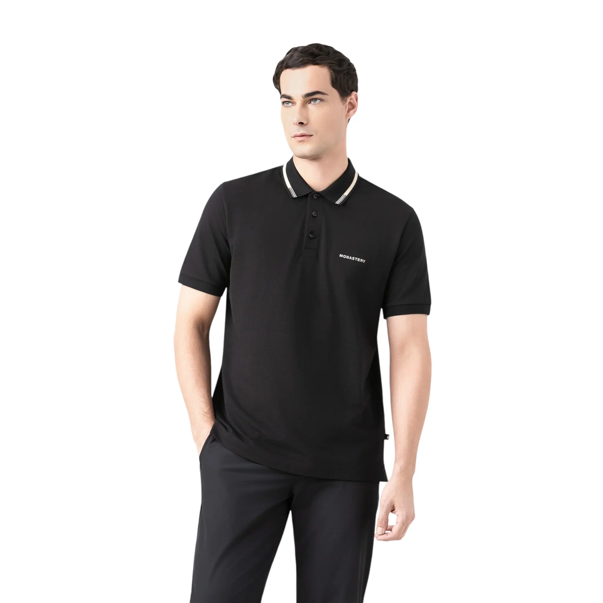 MONASTERY ARTAX POLO MEN BLACK