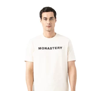 MONASTERY BLAZE T-SHIRT MEN BLACK , WHITE