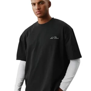 LES DEUX CREW TSHIRT WHITE / BLACK