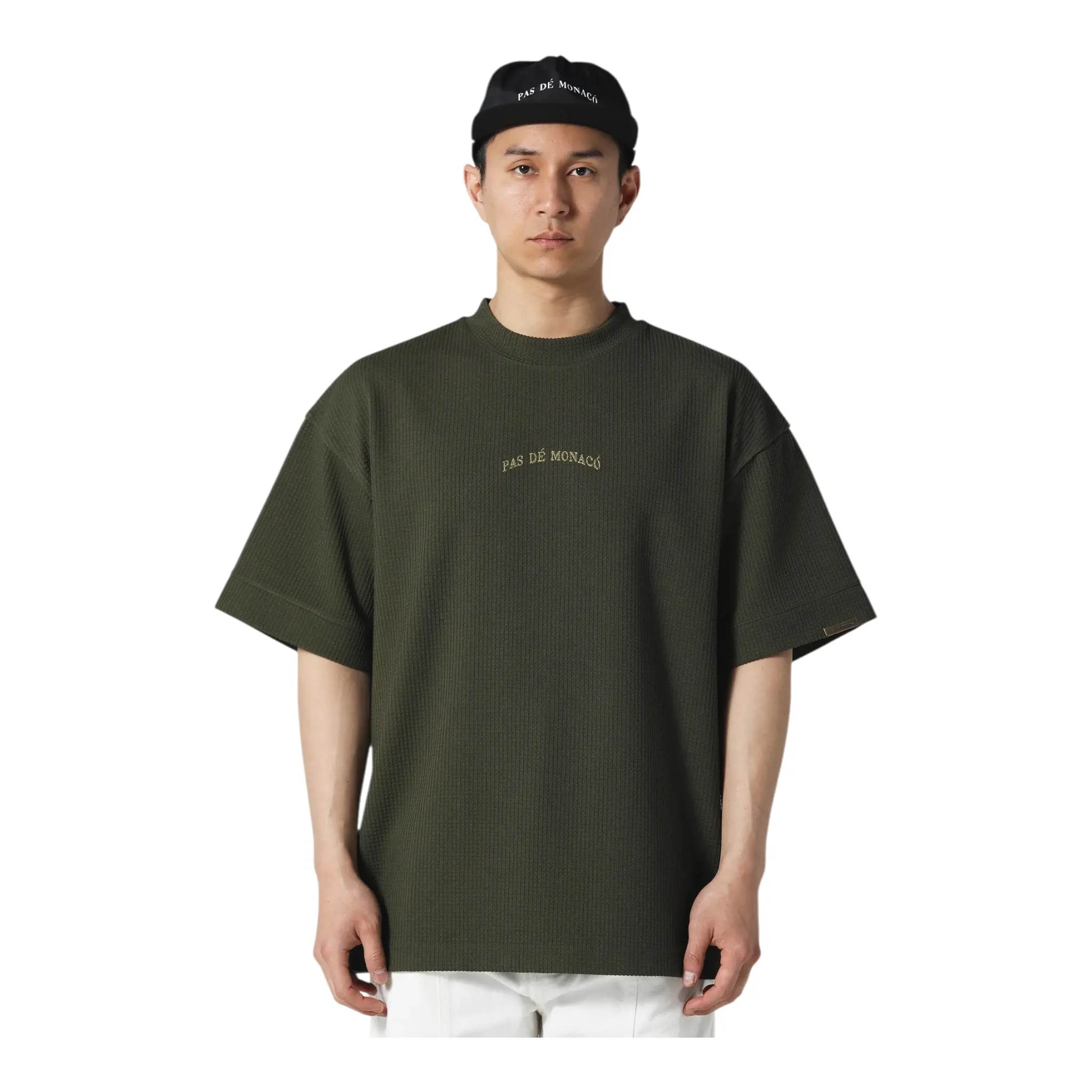 PAS D MONACO Waffle V1 GREEN T-Shirt