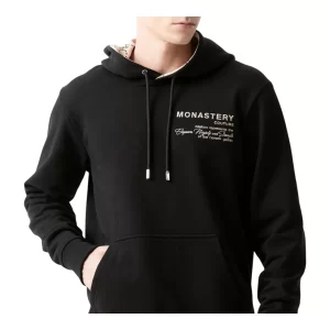 MONASTERY BACKTON HOODIE MEN BLACK