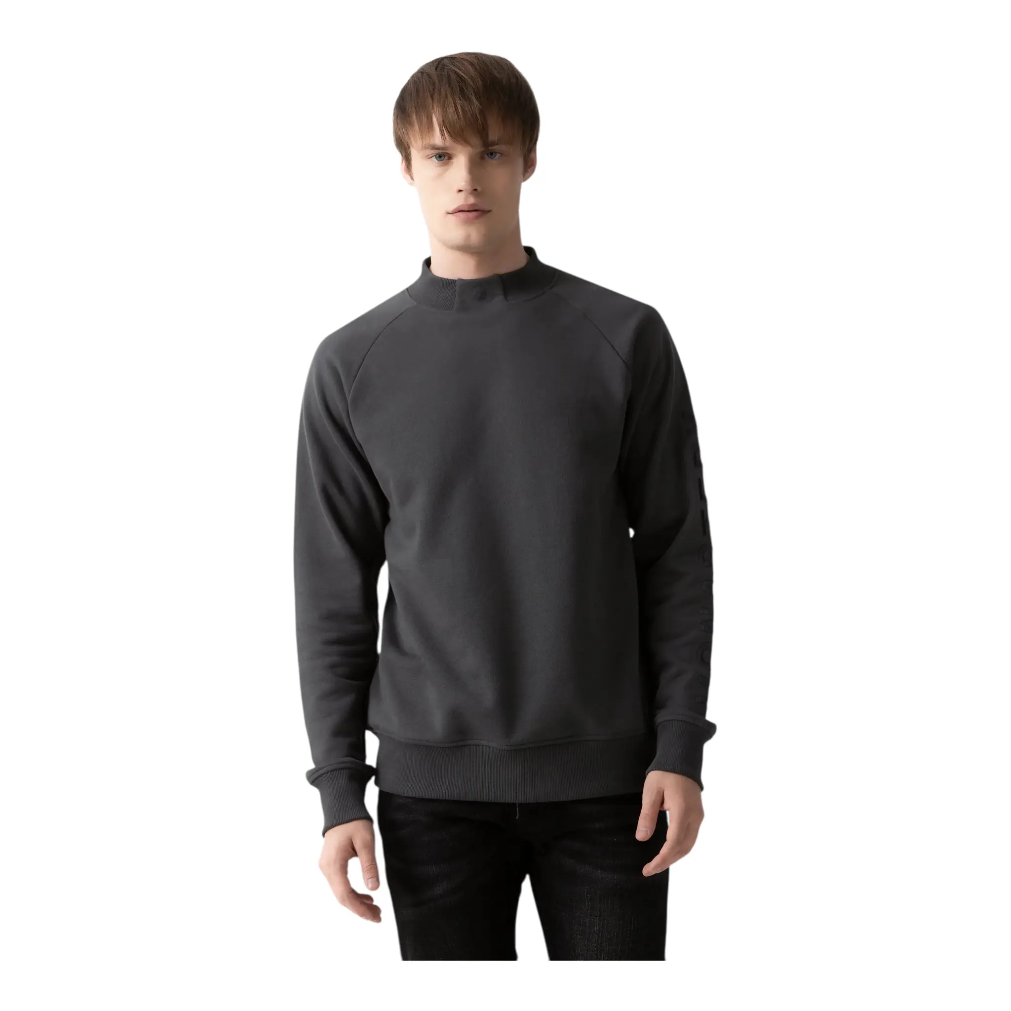MONASTERY INVERNESS SWEATSHIRT MEN BLACK OYSTER