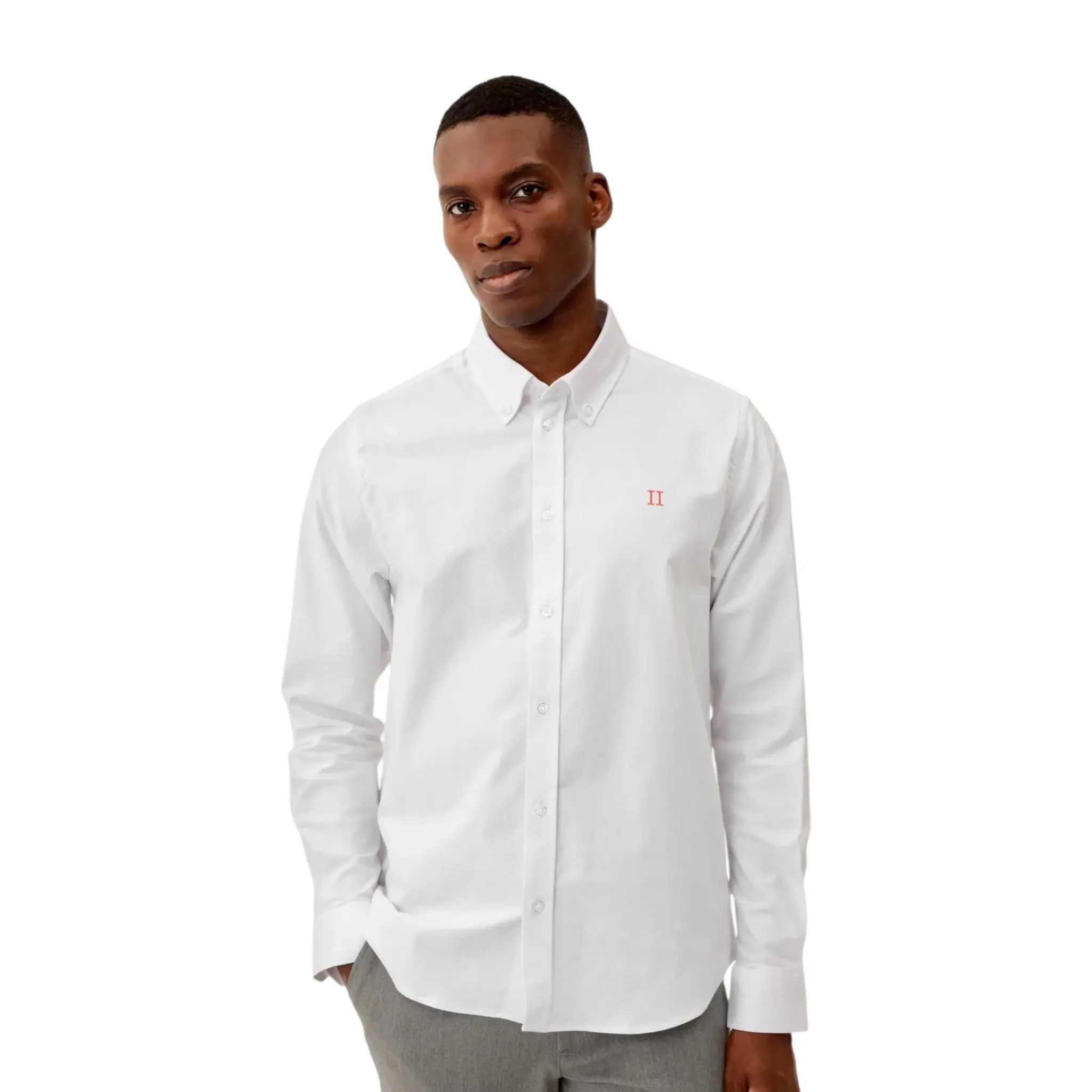 LES DEUX Konrad Contrast Oxford Shirt