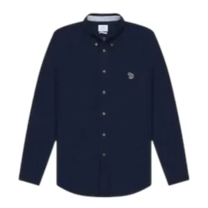 PAUL SMITH MENS LS TAIL RED FIT SHIRT NAVY