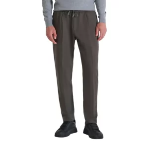 ANTONY MORATO REGULAR FIT "NEIL" TROUSERS IN TWILL STRETCH VISCOSE BLEND