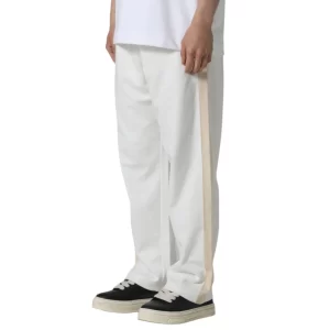 IRASUTO Open Hem Off White Pant