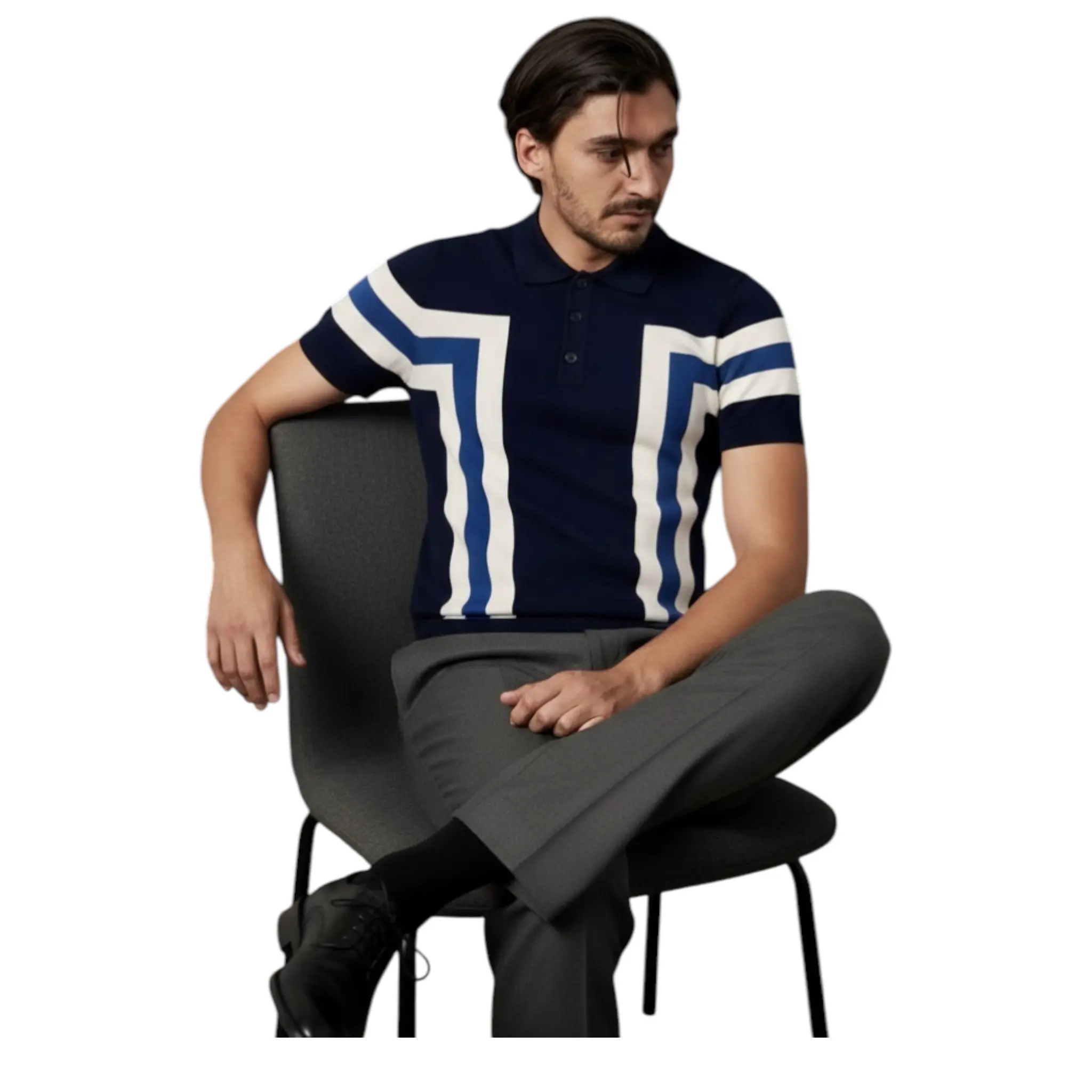 EIGHT X The Everyday Knit Polo Button Up Shirt