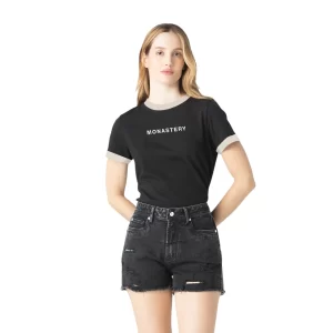 MONASTERY SAMARA T-SHIRT WOMEN BLACK