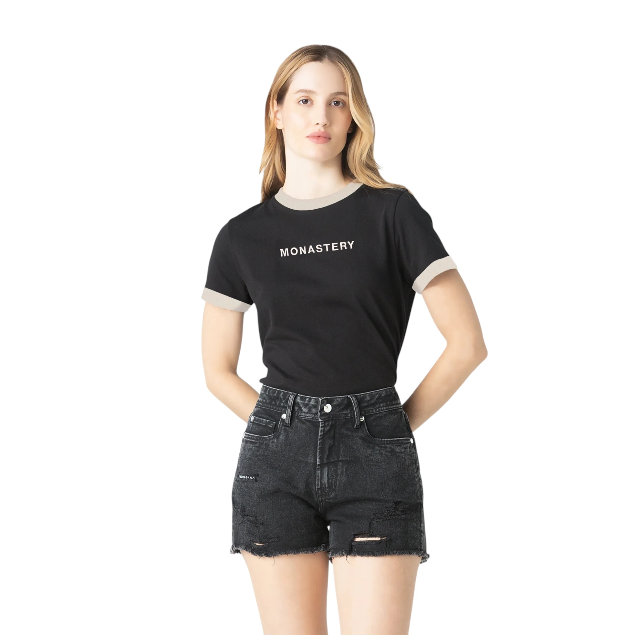 MONASTERY SAMARA T-SHIRT WOMEN BLACK