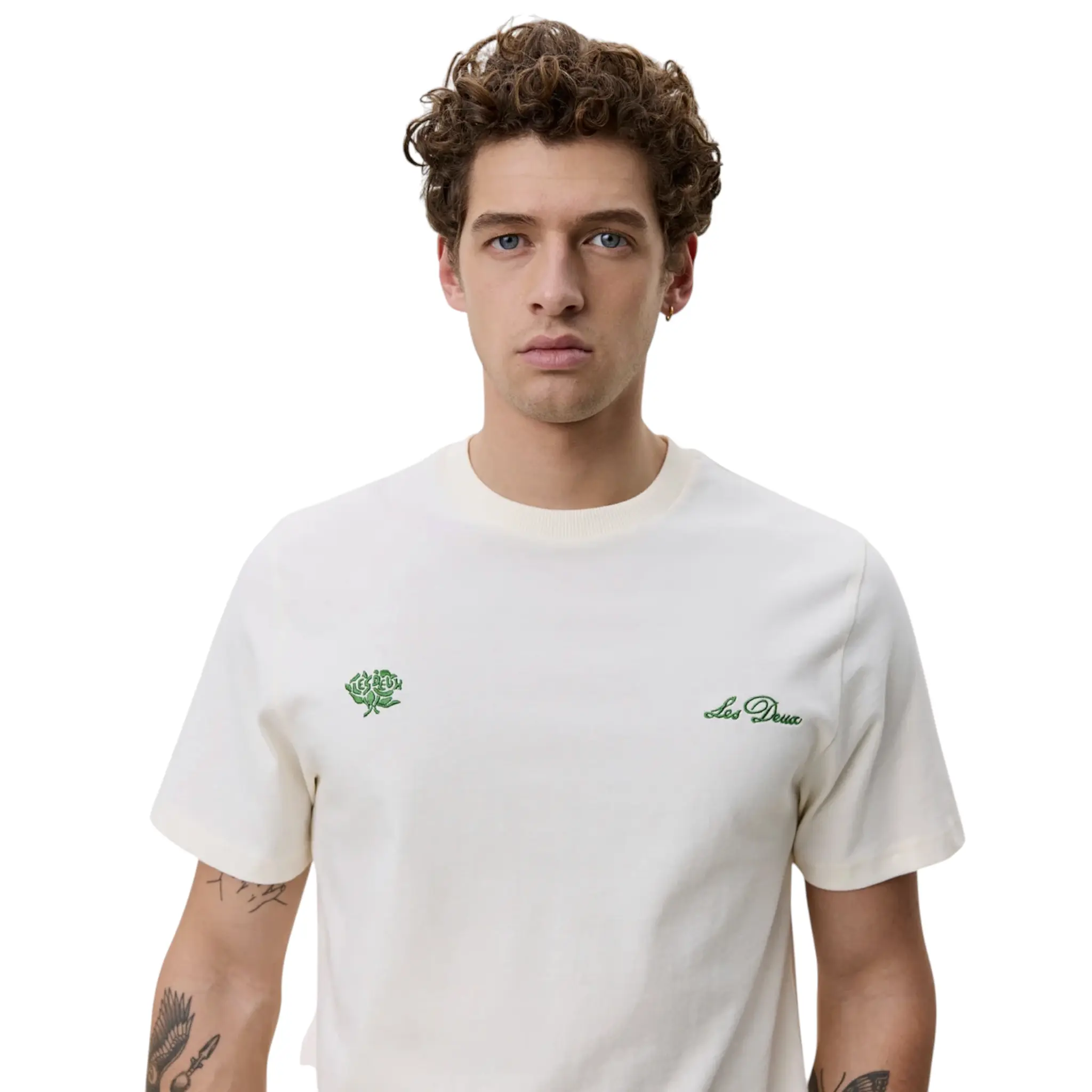 LES DEUX Deux T-Shirt WHITE / PURPLE / BLACK