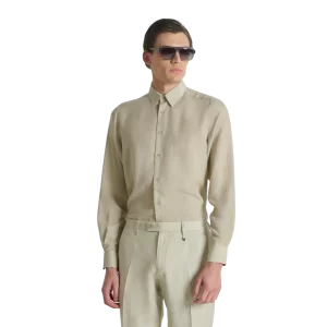 ANTONY MORATO CAMISA REGULAR FIT «NAPOLI» DE MEZCLA DE LINO
