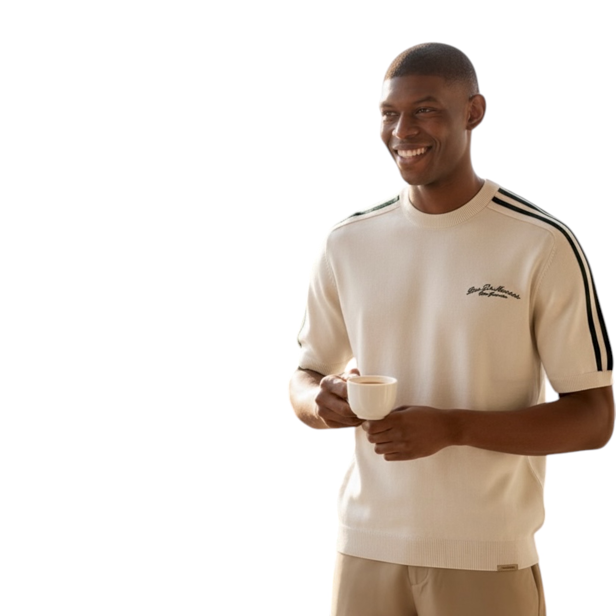 PAS DE MONACO TSHIRTS KNIT GREEN / WHITE