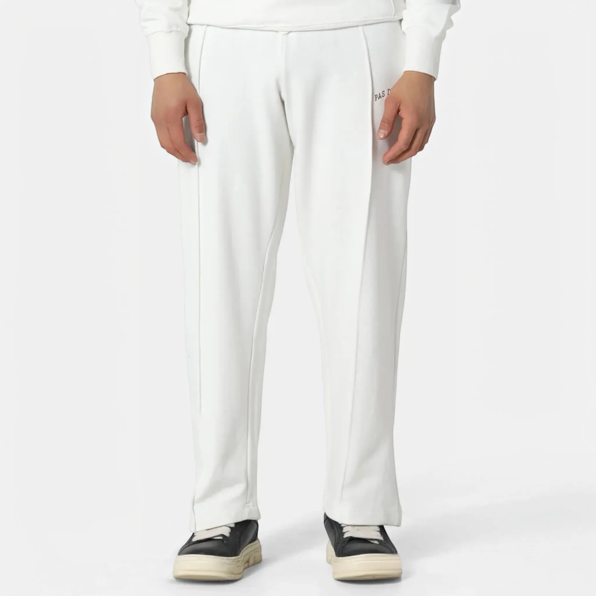 PAS DE MONACO BRODE JOGGERS WHITE