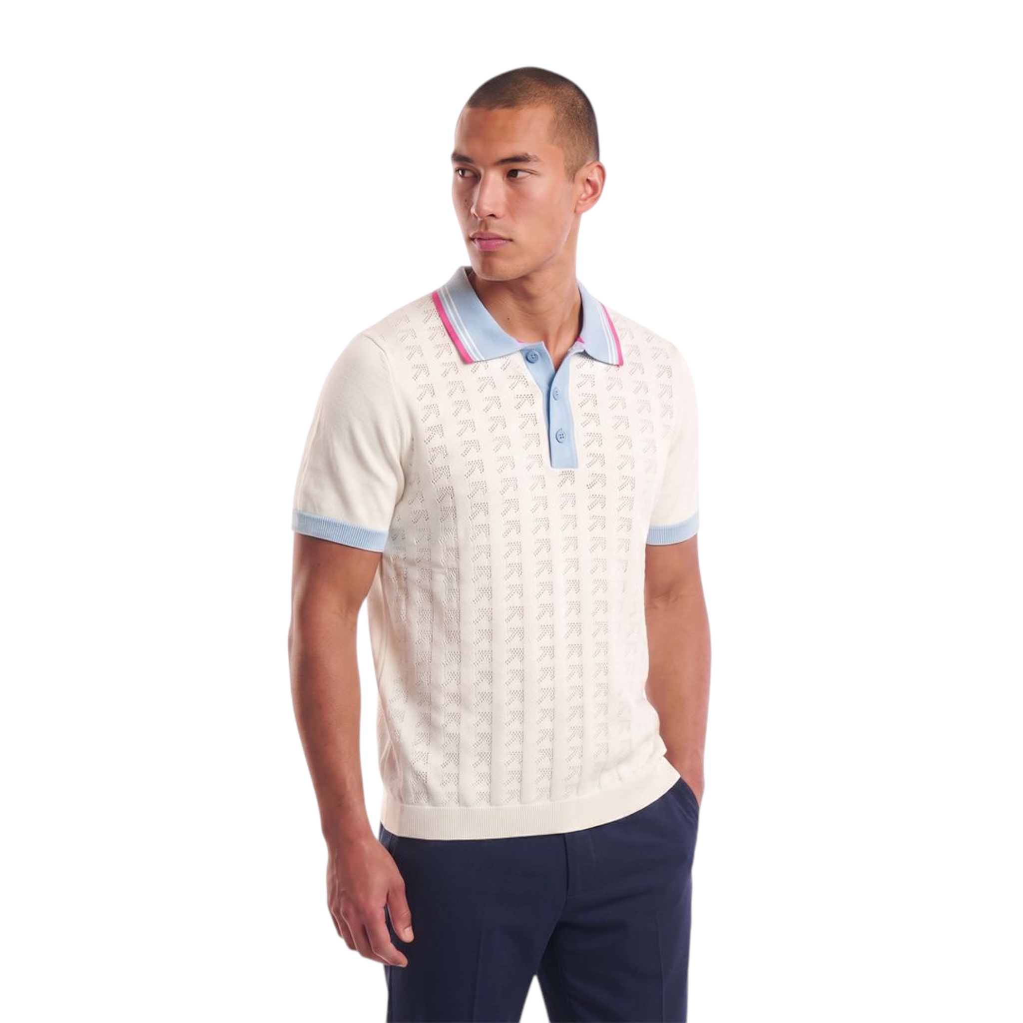 EIGHT X Direction Short Sleeve Knit Polo