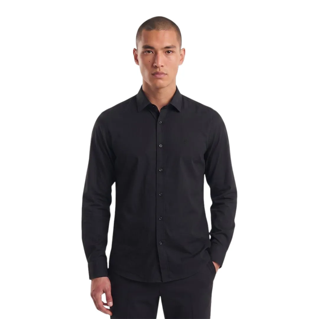 EIGHT X Core Linen Long Sleeve Button Down Shirt