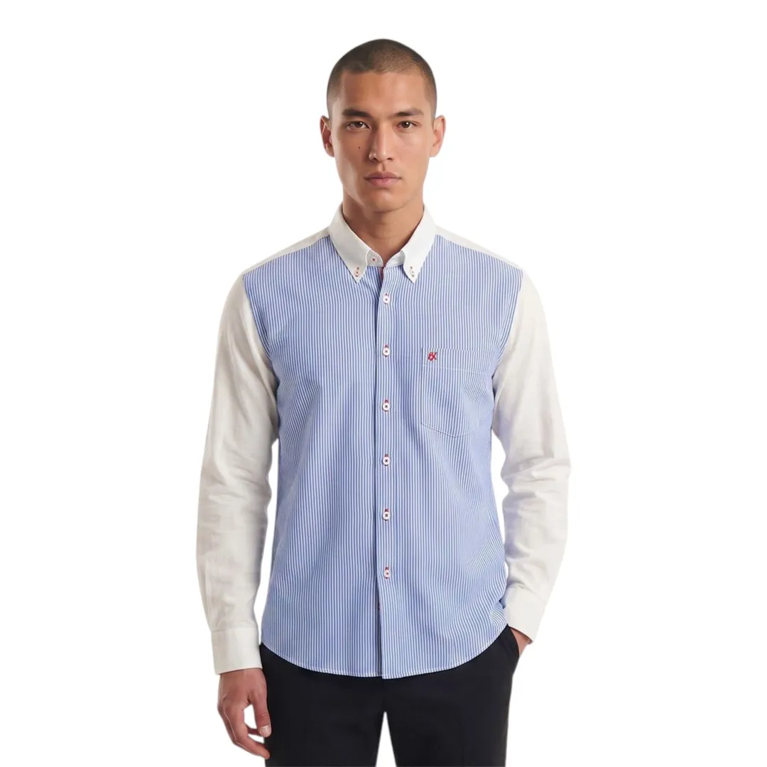 EIGHT X Dual Tone Button Down Shirt